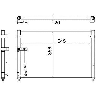 Mahle/Behr AC 257 000S Радіатор кондиціонера (Конденсатор) AC257000S: Приваблива ціна - Купити в Україні на EXIST.UA!