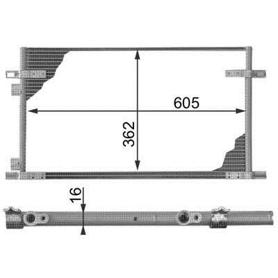 AC278000P Mahle/Behr Радіатор кондиціонера