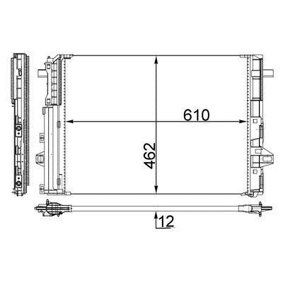 AC446000S Mahle/Behr Радиатор кондиционера