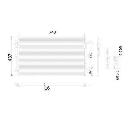 Mahle/Behr AC 907 000S Радіатор кондиціонера (Конденсатор) AC907000S: Приваблива ціна - Купити в Україні на EXIST.UA!