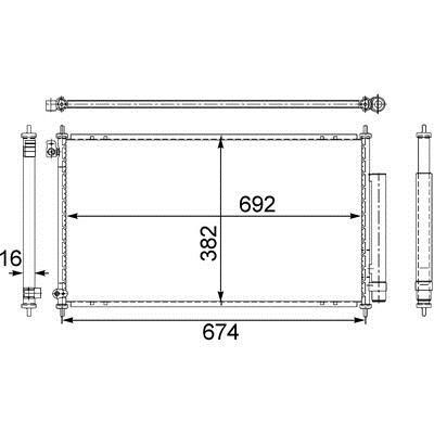 Mahle/Behr Радіатор кондиціонера (Конденсатор) – ціна 6429 UAH