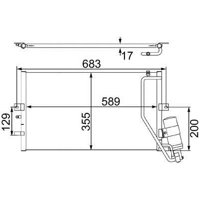 Mahle&#x2F;Behr Радіатор кондиціонера (Конденсатор) – ціна 7605 UAH