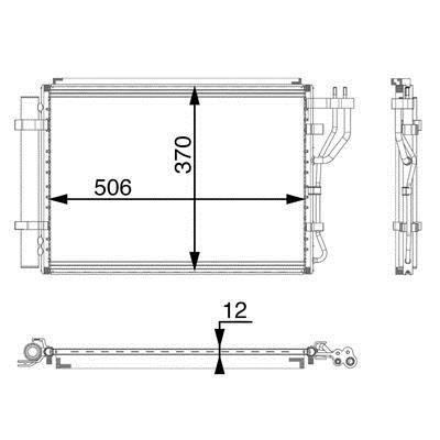 Mahle/Behr AC 48 000P Радіатор кондиціонера (Конденсатор) AC48000P: Приваблива ціна - Купити в Україні на EXIST.UA!