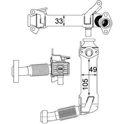 Mahle/Behr Радиатор охлаждения отработанных газов – цена 15879 UAH