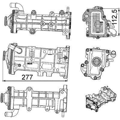 CE23000P Mahle/Behr Радиатор охлаждения отработанных газов
