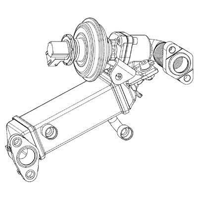 CE9000P Mahle/Behr Радиатор охлаждения отработанных газов