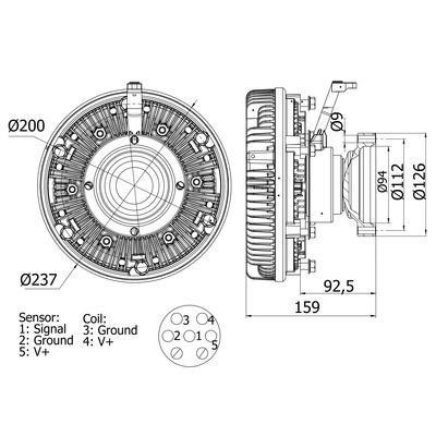 CFC100000S Mahle/Behr Вискомуфта в сборе