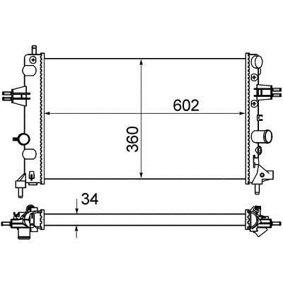 Mahle/Behr Радиатор охлаждения двигателя – цена 4413 UAH