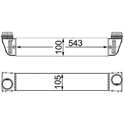 CI189000S Mahle/Behr Интеркулер