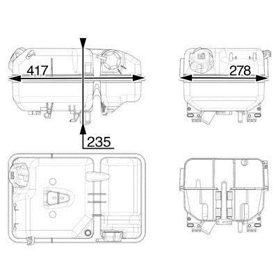 CRT237000P Mahle/Behr Бачок расширительный