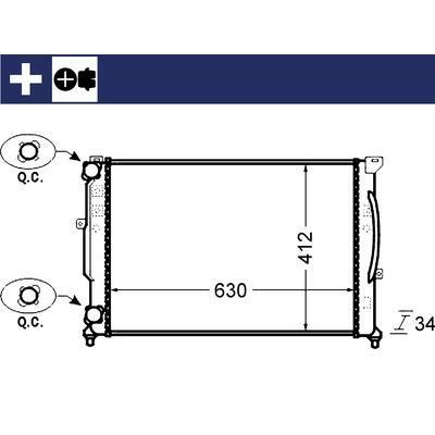 Mahle/Behr Радиатор охлаждения двигателя – цена 6426 UAH