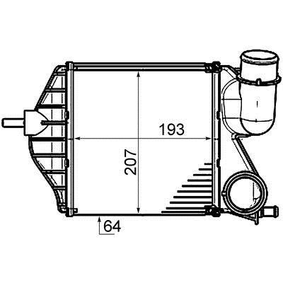 CI459000P Mahle/Behr Интеркулер
