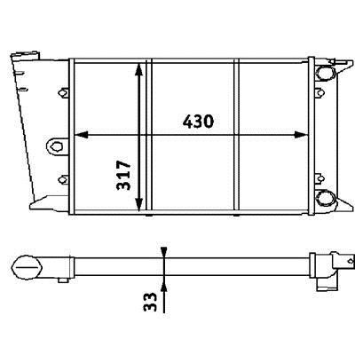 CR420000P Mahle/Behr Радиатор охлаждения двигателя