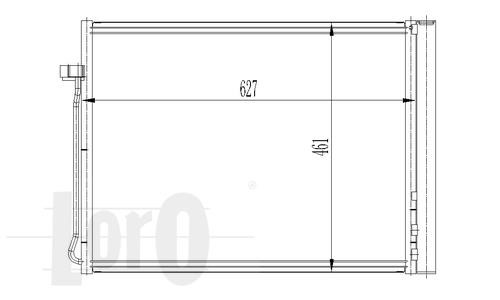 Радиатор кондиционера (Конденсатор) Abakus 004-016-0020