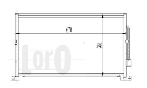 Радиатор кондиционера (Конденсатор) Abakus 017-016-0011