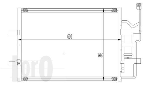 0300160010 Abakus Радиатор кондиционера (Конденсатор)