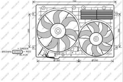 Prasco AD202F001 Вентилятор радіатора охолодження AD202F001: Купити в Україні - Добра ціна на EXIST.UA!