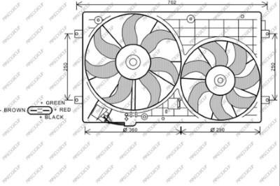 Prasco AD320F002 Вентилятор радіатора охолодження AD320F002: Приваблива ціна - Купити в Україні на EXIST.UA!