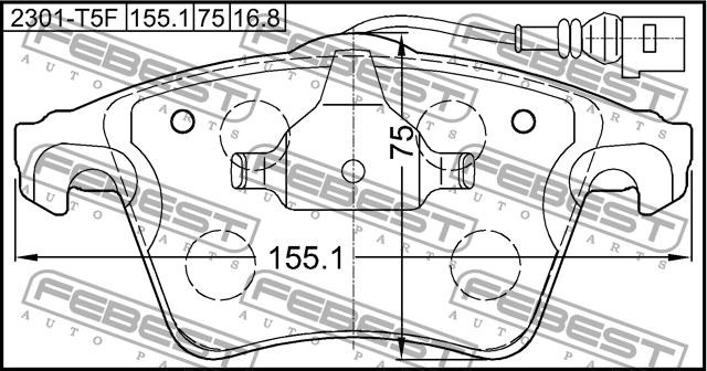 Купить Febest 2301T5F по низкой цене в Украине!