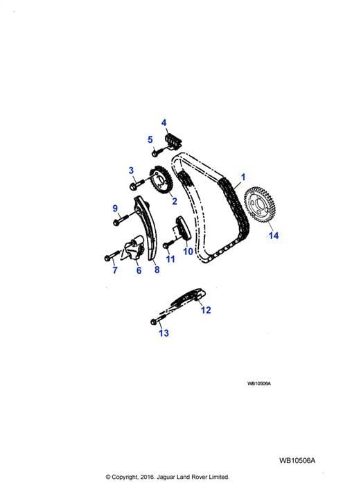C2S44673 Jaguar Натяжитель цепи ГРМ