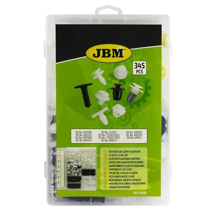 Набір кліпс пластмасових (345 шт) (Peugeot &#x2F; Citroen) JBM 52899
