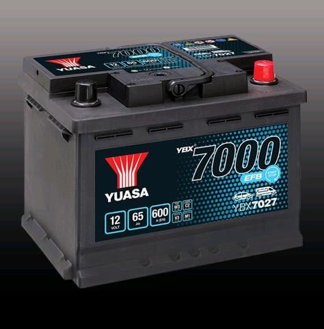 Батарея аккумуляторная Yuasa YBX7000 EFB Start-Stop Plus 12В 65Ач 600А(EN) R+ Yuasa YBX7027