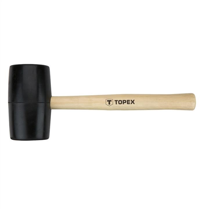 Topex 02A345 Киянка гумова 450 г, дерев'яна ручка 02A345: Купити в Україні - Добра ціна на EXIST.UA!