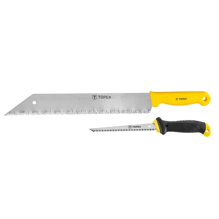 Topex 10A725 Ножівка по гіпсокартону і ніж для мінеральної вати, набір 2 шт 10A725: Приваблива ціна - Купити в Україні на EXIST.UA!