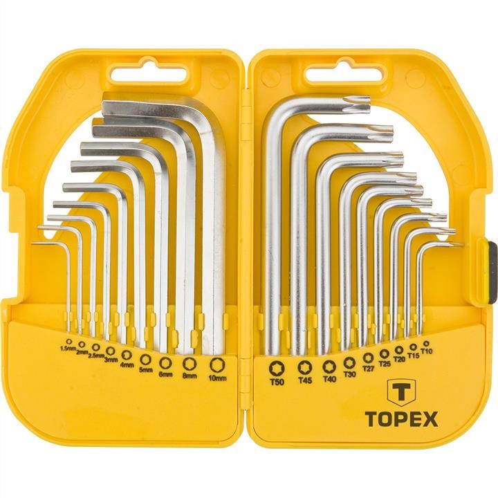 Topex 35D952 Набір шестигранних ключів і Torx, 18 шт 35D952: Приваблива ціна - Купити в Україні на EXIST.UA!
