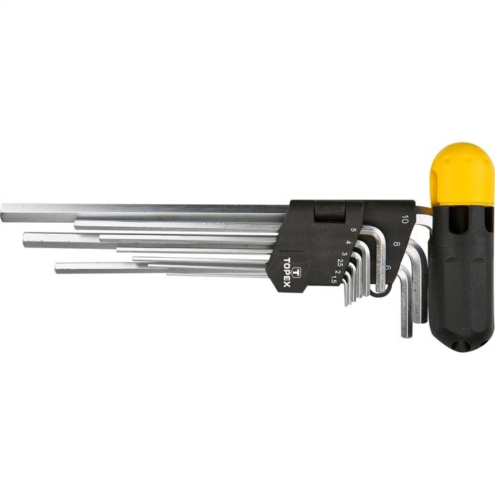 Topex 35D962 Набір шестигранних ключів 1.5-10 мм, 9 шт. 35D962: Купити в Україні - Добра ціна на EXIST.UA!