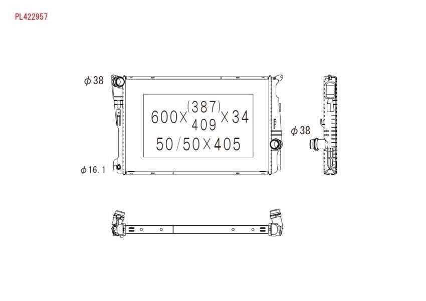 Koyorad PL422957 Радиатор охлаждения двигателя PL422957: Отличная цена - Купить в Украине на EXIST.UA! PL422957 Koyorad Радиатор охлаждения двигателя
