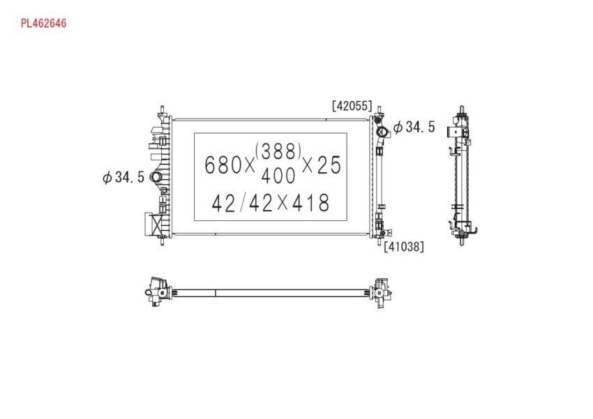 PL462646 Koyorad Радиатор охлаждения двигателя