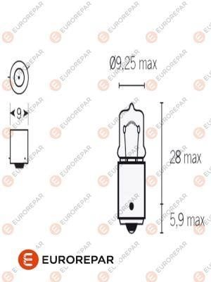 Eurorepar 1616431880 Лампа розжарювання H6W 12V 6W BAX9s 1616431880: Купити в Україні - Добра ціна на EXIST.UA!