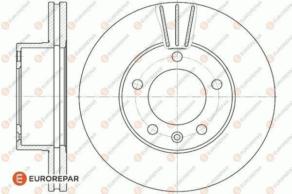 Eurorepar 1618871980 Диск гальмівний передній вентильований 1618871980: Купити в Україні - Добра ціна на EXIST.UA!