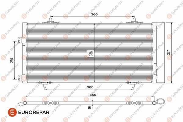 1626267580 Eurorepar Радиатор кондиционера (Конденсатор)