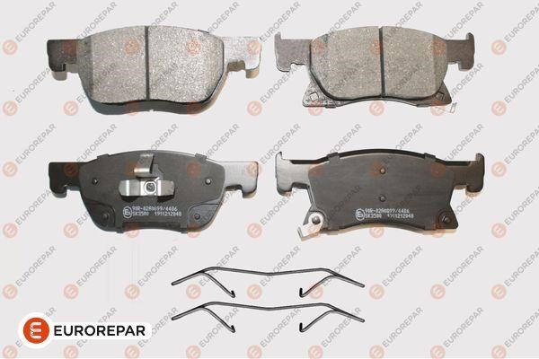 Тормозные колодки дисковые Opel Astra K (Опель Астра К): 1673898880 Eurorepar Тормозные колодки дисковые, комплект