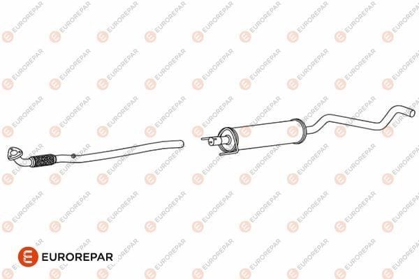 E12825R Eurorepar Резонатор глушителя