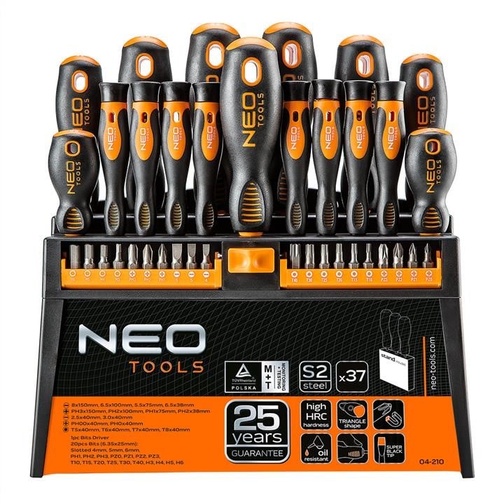 Neo Tools 04-210 Викрутка зі змінними насадками 04210: Приваблива ціна - Купити в Україні на EXIST.UA!