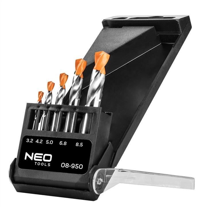 Neo Tools 08-950 Свердла для розгортання герметичних гвинтів, короткі, набір з 5 шт. 08950: Приваблива ціна - Купити в Україні на EXIST.UA!