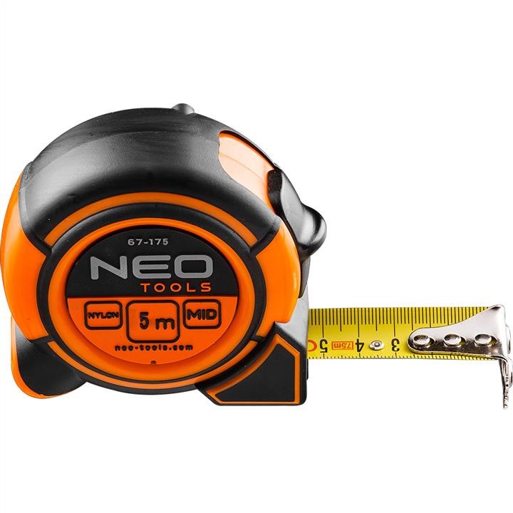 Neo Tools 67-175 Рулетка NEO, сталева стрiчка 5 м x 19 мм 67175: Купити в Україні - Добра ціна на EXIST.UA!