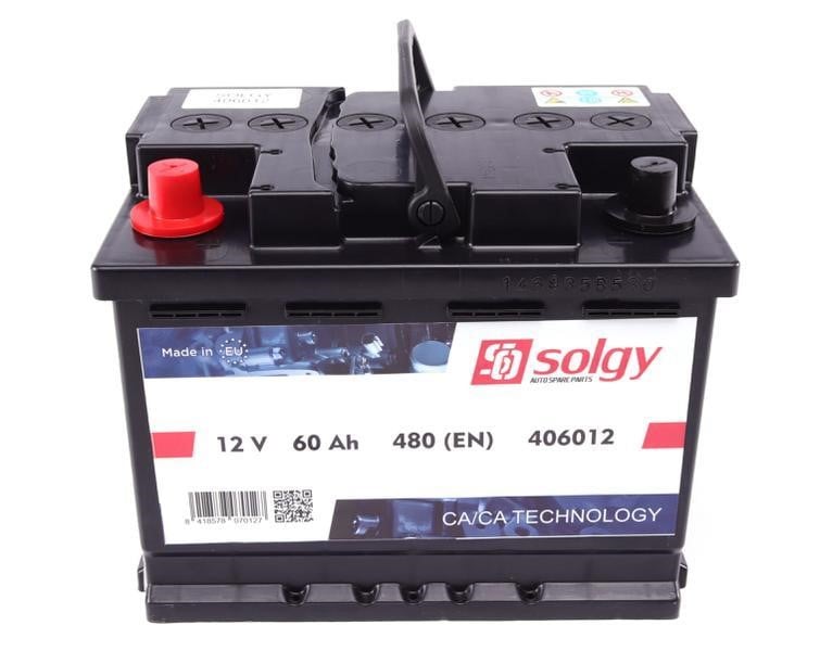 Solgy 406012 Акумулятор Solgy 12В 60Ач 480А(EN) L+ 406012: Приваблива ціна - Купити в Україні на EXIST.UA!
