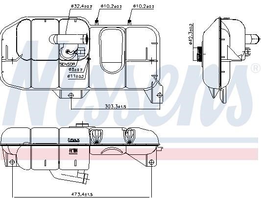 Nissens Бачок расширительный – цена 4230 UAH
