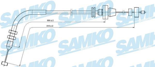 Samko C0076A Трос акселератора C0076A: Купити в Україні - Добра ціна на EXIST.UA!