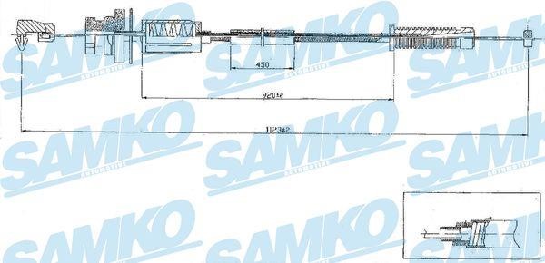 Samko C0079A Трос акселератора C0079A: Купити в Україні - Добра ціна на EXIST.UA!