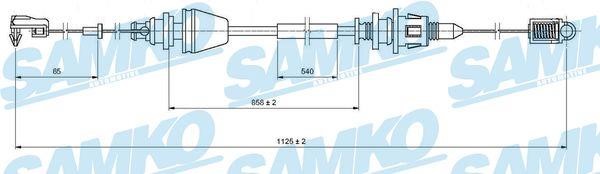 Samko C0146A Трос акселератора C0146A: Купити в Україні - Добра ціна на EXIST.UA!