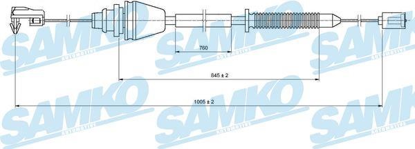 Samko C0148A Трос акселератора C0148A: Купити в Україні - Добра ціна на EXIST.UA!