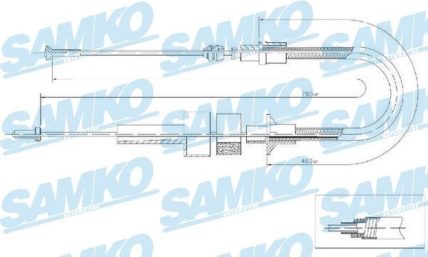 Samko C0041C Трос зчеплення C0041C: Купити в Україні - Добра ціна на EXIST.UA!