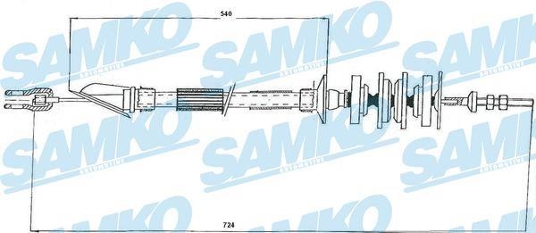 Samko C0161C Трос зчеплення C0161C: Купити в Україні - Добра ціна на EXIST.UA!