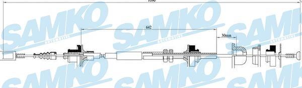 Samko C0058C Трос зчеплення C0058C: Купити в Україні - Добра ціна на EXIST.UA!