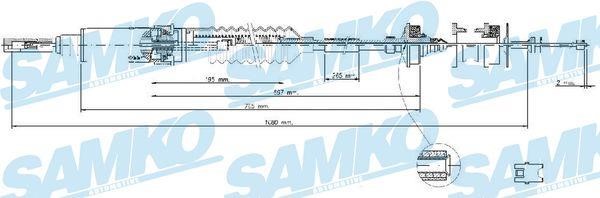 Samko C0240C Трос зчеплення C0240C: Купити в Україні - Добра ціна на EXIST.UA!